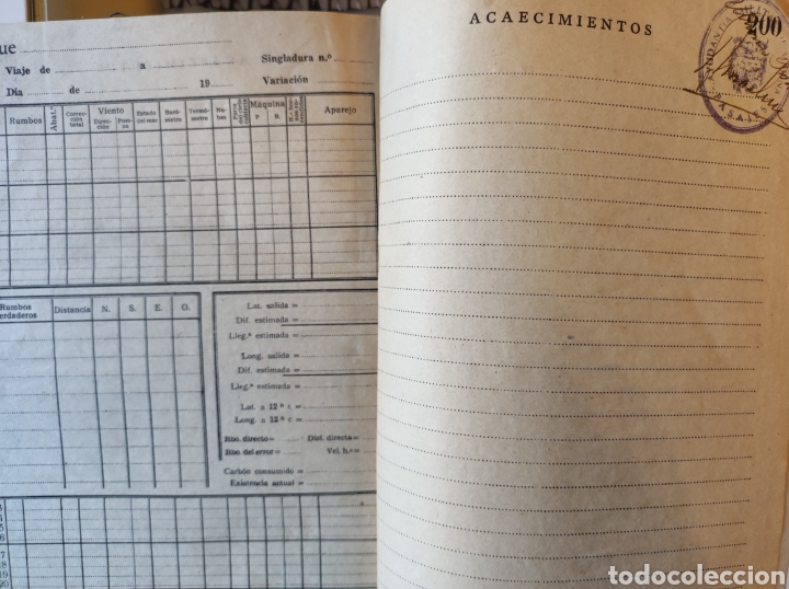 Libros: Diario de Navegaci&oacute;n. 1950. Sin utilizar - Foto 5