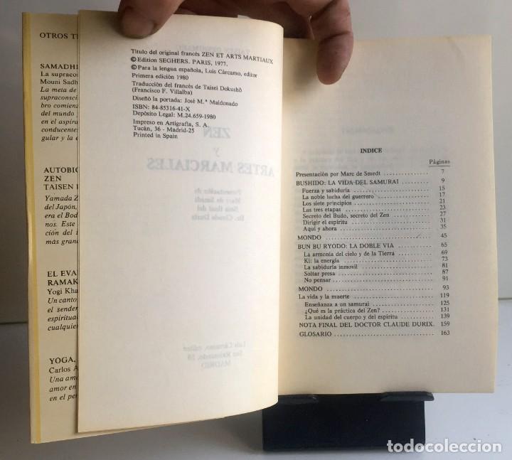Libros: ZEN Y ARTES MARCIALES. Taisen Deshimaru - Foto 4