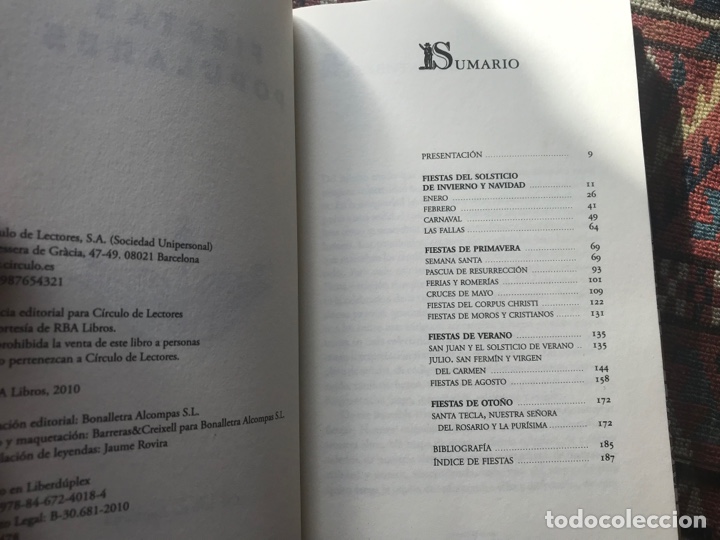 Libros: Fiestas populares. C&iacute;rculo de lectores - Foto 3