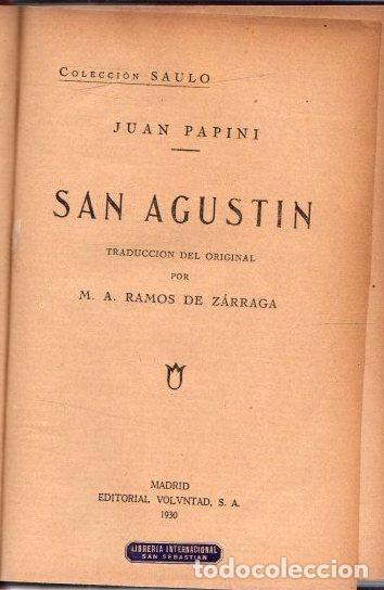Libros: San Agustin - Papini, Juan - Foto 1