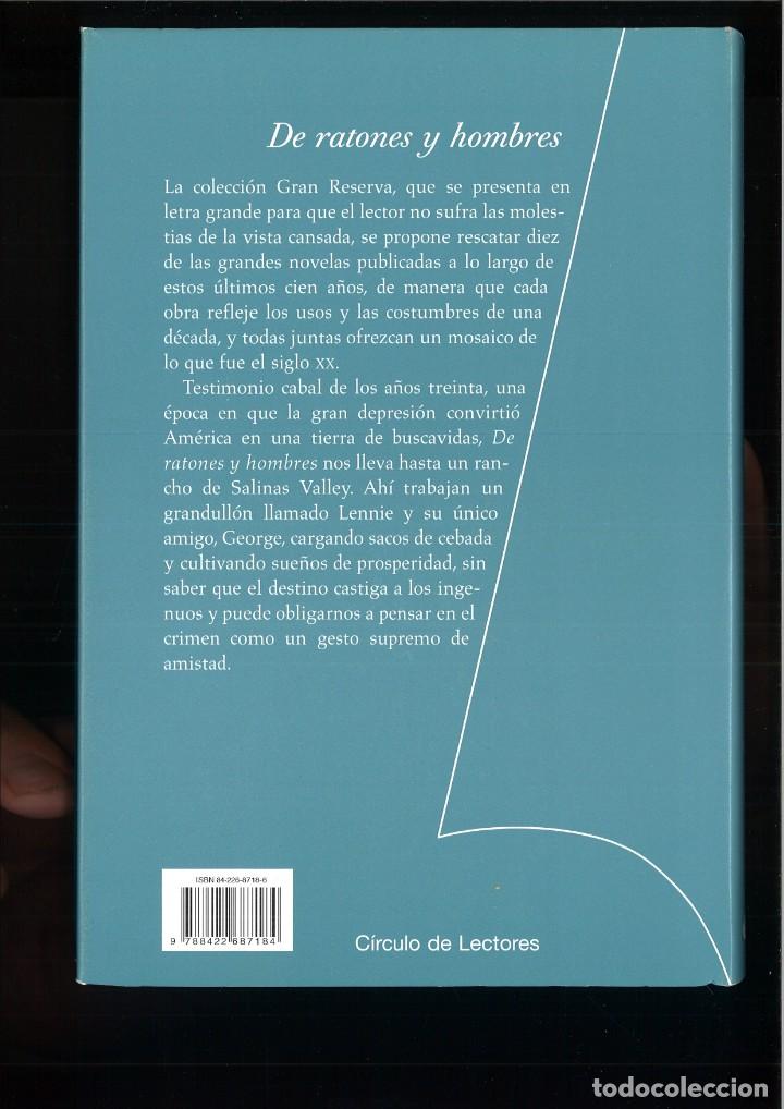 Libros: DE RATONES Y HOMBRES. John Steinbeck - Foto 2