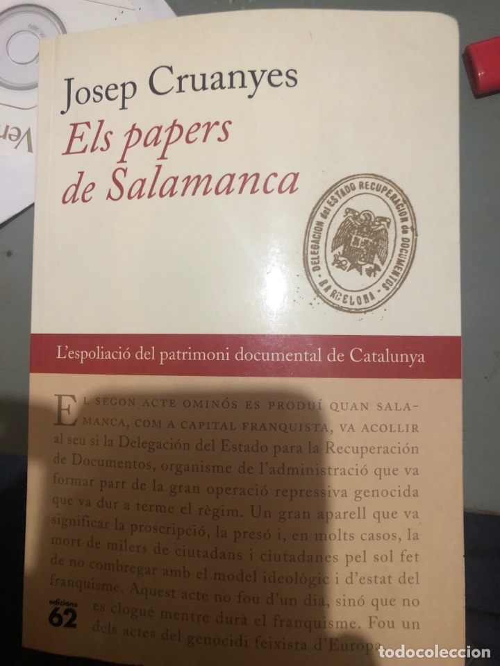 Libros: Els papers de salamanca. Josep cruanyes - Foto 1