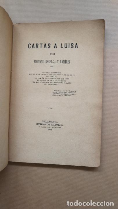 Libros: CARTAS A LUISA . - &rdquo;Baselga y Ramirez, Mariano .&rdquo; - Foto 1