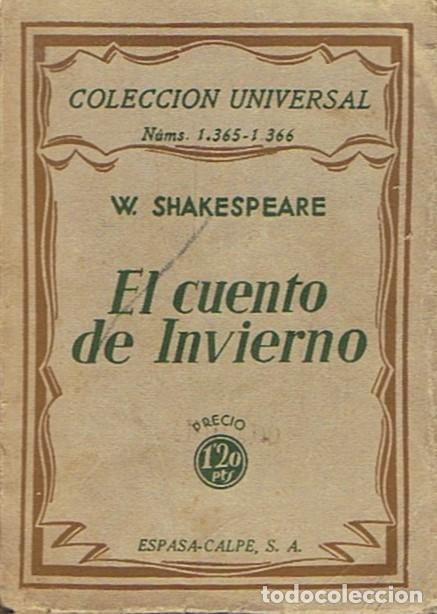 Libros: EL CUENTO DE INVIERNO. (The winter&rsquo;s tale) - Shakespeare. William, - Foto 1