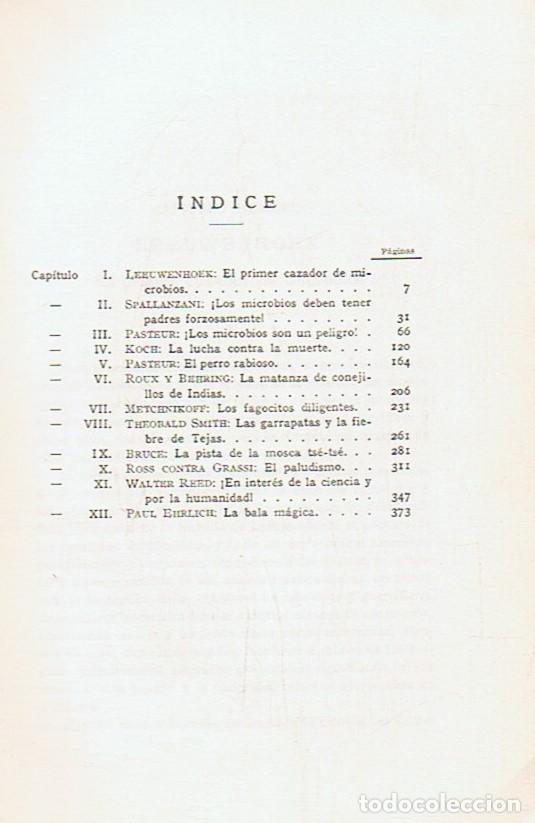 Libros: LOS CAZADORES DE MICROBIOS. - Kruif. Paul de, - Foto 2
