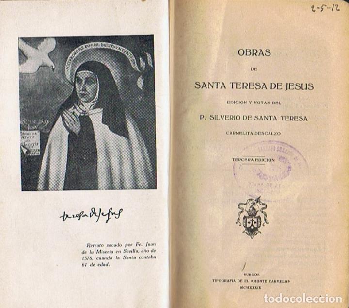 Libros: OBRAS. - Teresa de Jes&uacute;s. Santa, - Foto 1