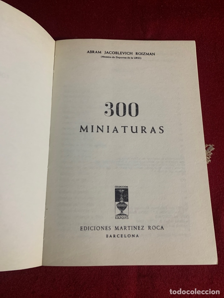 Libros: 300 miniaturas. A. Roizman. Ed. Mart&iacute;nez Roca. - Foto 4