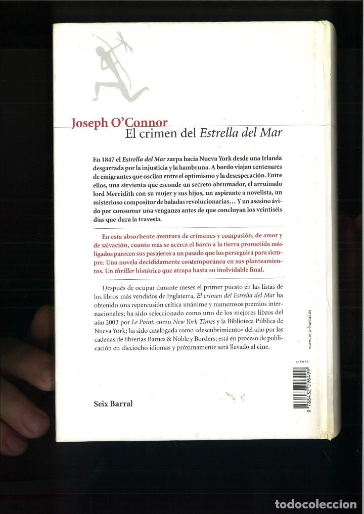 Libros: EL CRIMEN DEL ESTRELLA DE MAR. Joseph OConnor - Foto 2