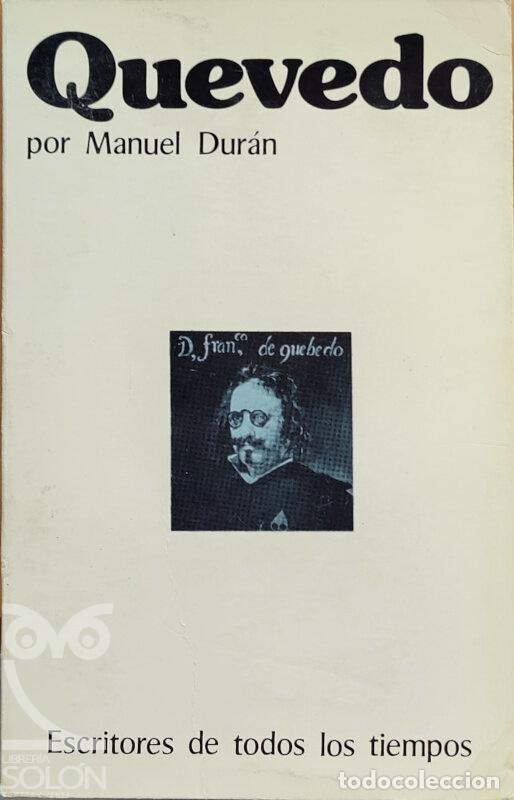 Libros: Francisco de Quevedo - Manuel Dur&aacute;n - Foto 1