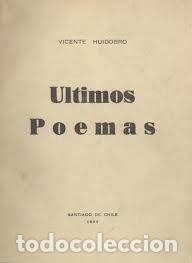 Libros: HUIDOBRO, VICENTE - &Uacute;ltimos poemas - Foto 1