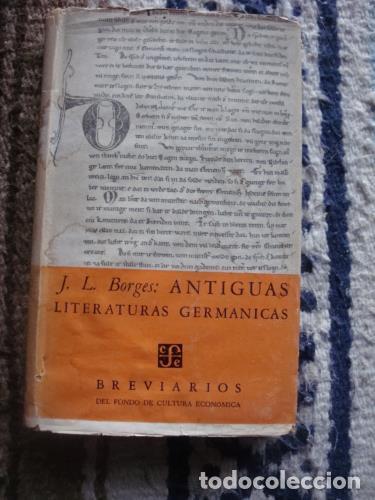 Libros: BORGES, JORGE LUIS - Antiguas Literaturas Germ&aacute;nicas. - Foto 1