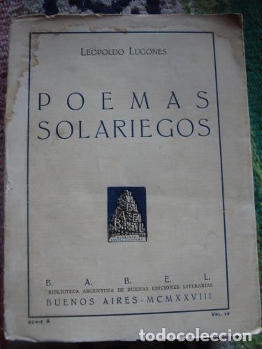 Libros: LUGONES, LEOPOLDO - Poemas solariegos - Foto 1