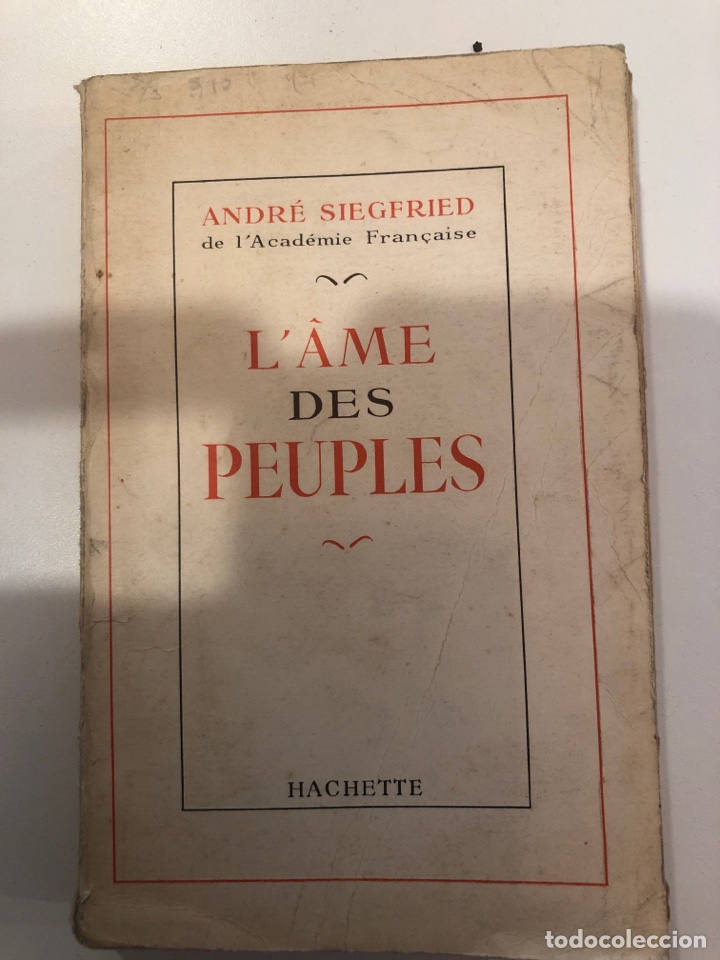 Libros: L&rsquo;ame des peuples. Andr&eacute; siegfried - Foto 1