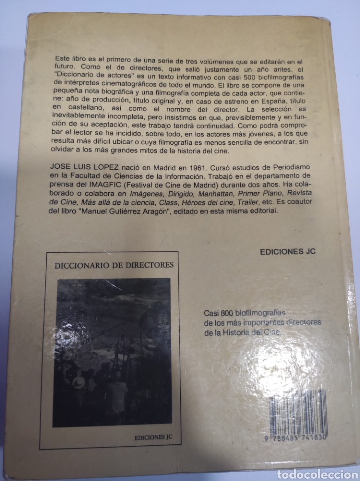 Libros: Diccionario de Actores. Jos&eacute; Luis L&oacute;pez - Foto 2