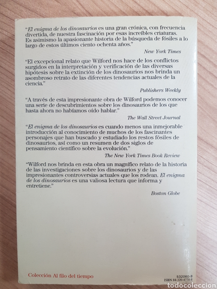 Libros: EL ENIGMA DE LOS DINOSAURIOS. JOHN NOBLE WILFORD - Foto 3