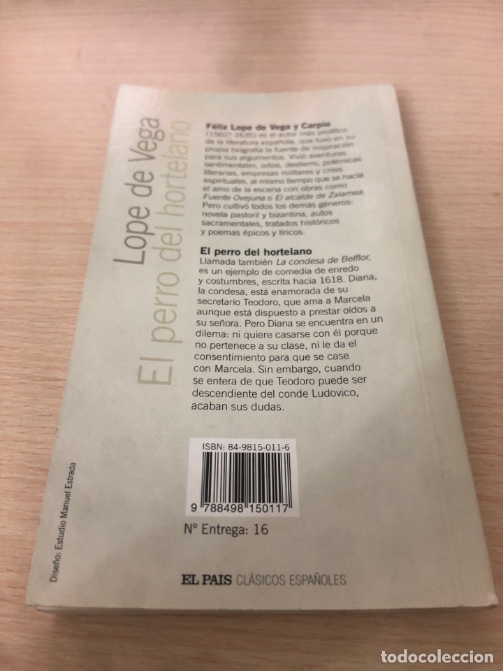Libros: El perro del hortelano - Lope de Vega - - Foto 2
