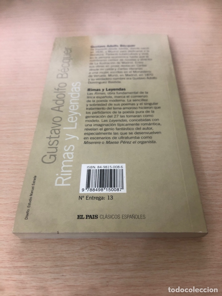 Libros: Rimas y Leyendas -Gustavo Adolfo Becquer- - Foto 2