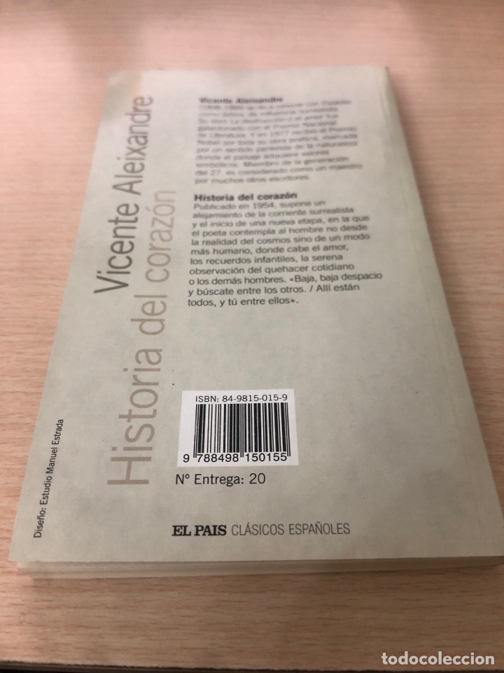 Libros: Historia de coraz&oacute;n - Vicente Aleixandre- - Foto 2
