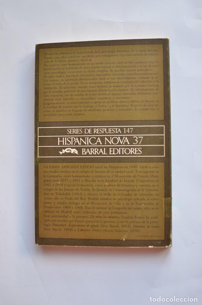 Libros: De entre los n&uacute;meros - S&Aacute;NCHEZ ESPESO, Germ&aacute;n - Foto 3
