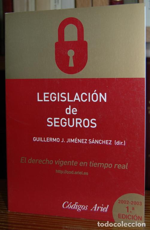 Libros: LEGISLACION DE SEGUROS - JIMENEZ SANCHEZ, Guillermo J. - Foto 1