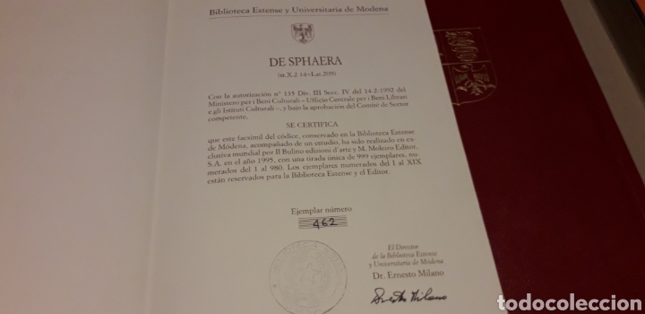 Libros: DE SPHAERA, (CODICE) POR ESNESTO MILANO, - Foto 6