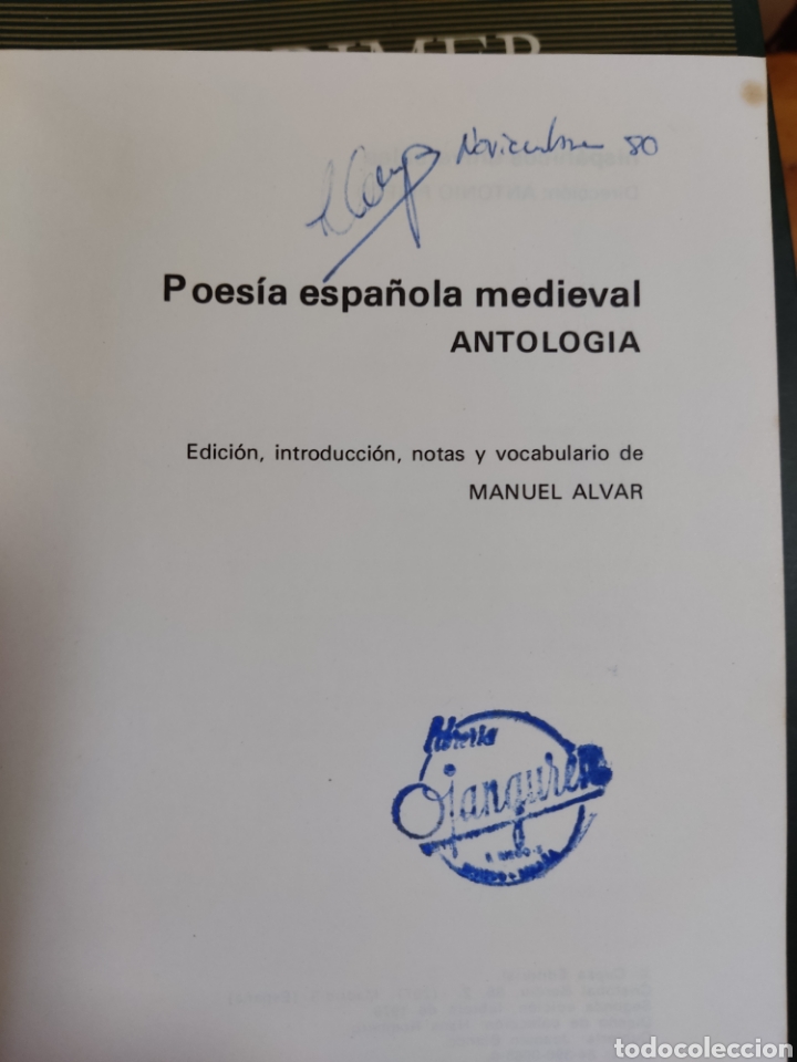 Libros: Poes&iacute;a espa&ntilde;ola medieval - Foto 2