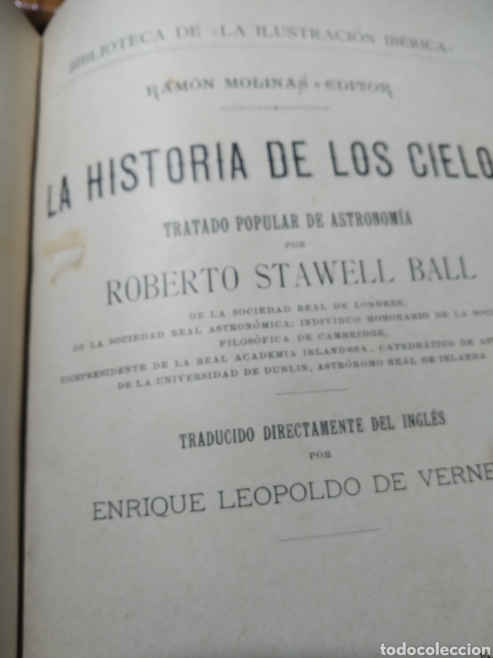 Libros: Historia de los cielos libro antiguo - Foto 11