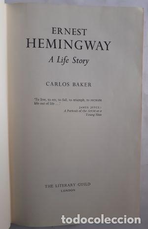 Libros: Ernest Hemingway. A Life Story - Carlos Baker - Foto 1