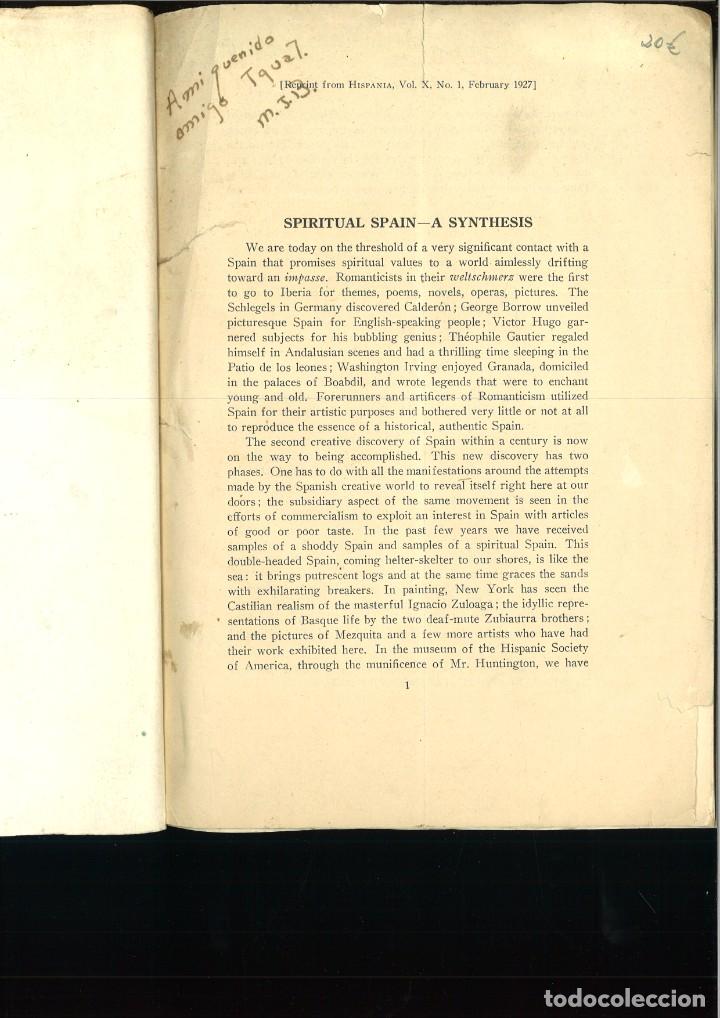 Livres: SPIRITUAL SPAIN A SYNTHESIS. M. J. Benardete