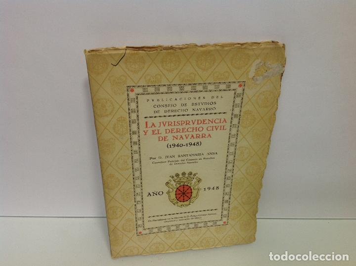 Libri di seconda mano: Juan Santamaria Ansa. La jurisprudencia y el derecho civil de Navarra. 19401948.