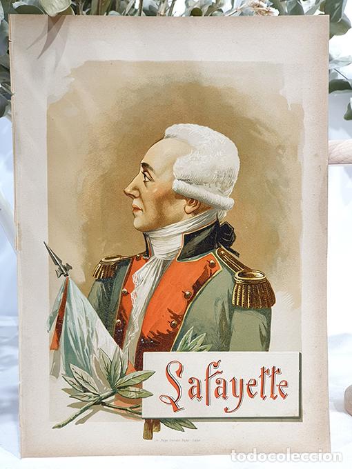 Libros: [Cromolitograf&iacute;a] LAFAYETTE, retrato. - Foto 1