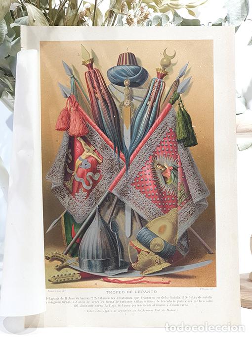 Libros: [Cromolitograf&iacute;a]. Trofeo de Lepanto. - PUJADAS, M. - Foto 1