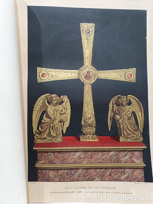 Libri di seconda mano: [Cromolitograf&iacute;a] CRUZ LLAMADA DE LOS &Aacute;NGELES. REGALADA POR DON ALFONSO II EL CASTO A LA CATEDRAL DE