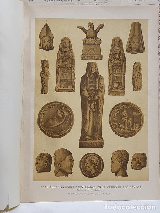 Livros em segunda m&atilde;o: [Cromolitograf&iacute;a] Esculturas antiguas encontradas en el Cerro de los Santos, t&eacute;rmino de Montealegre
