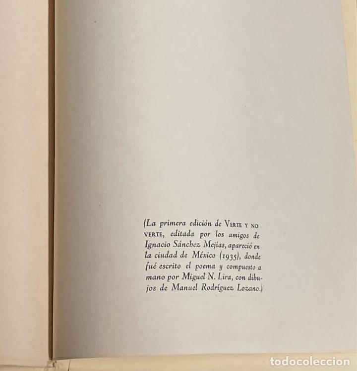 Libros: ALBERTI, Rafael. - Verte y no verte. A Ignacio S&aacute;nchez Mej&iacute;as. - Foto 4