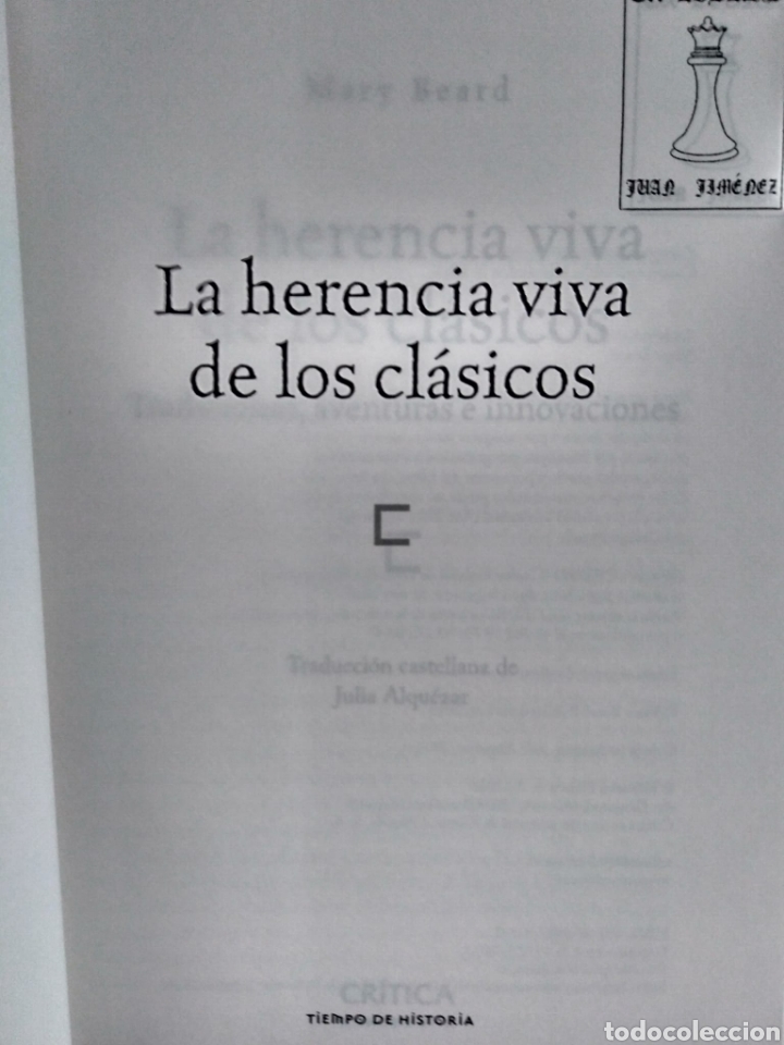 Libros: La herencia viva de los cl&aacute;sicos / Mary Beard - Foto 5