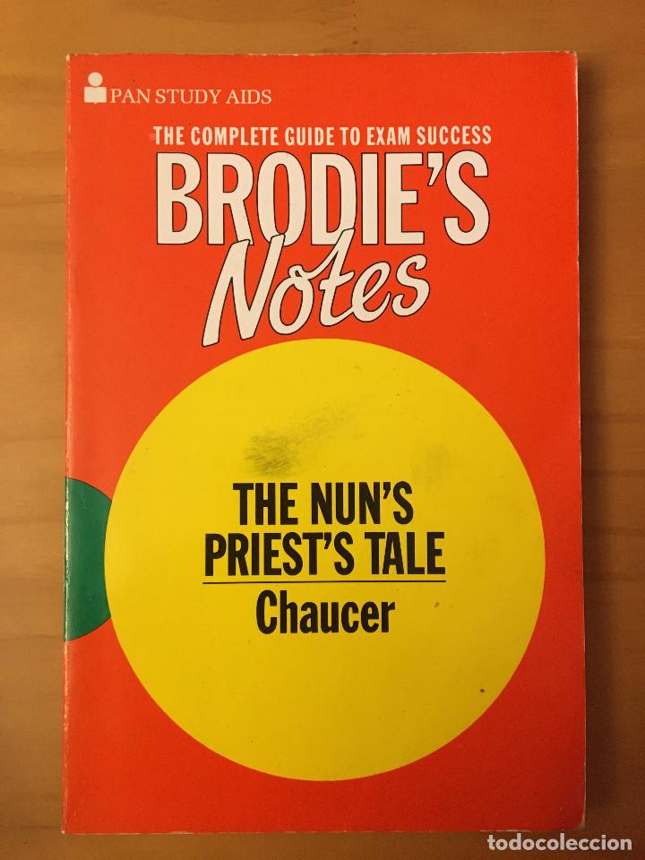 Libros: THE NUNS PRIESTS TALE - CHAUCER - BRODIES NOTES - Foto 1