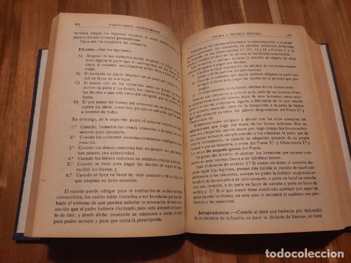 Libros: Particiones hereditarias tomo I Gonz&aacute;lez Llana 1951 - Foto 5