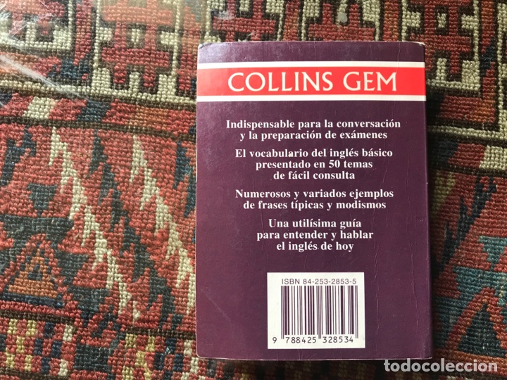 Libros: 500 palabras b&aacute;sicas del ingl&eacute;s. Collins Gem. Grijalbo. Dif&iacute;cil - Foto 3