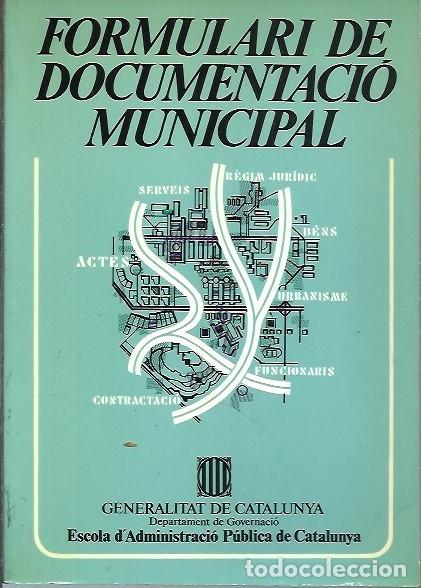 FORMULARI DE DOCUMENTACIO MUNICIPAL GENERALITAT DE CATALUNYA