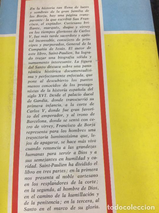 Libros: SAN FRANCISCO DE BORJA. EL EXIADOR. SAINT PAULIEN. - Foto 2