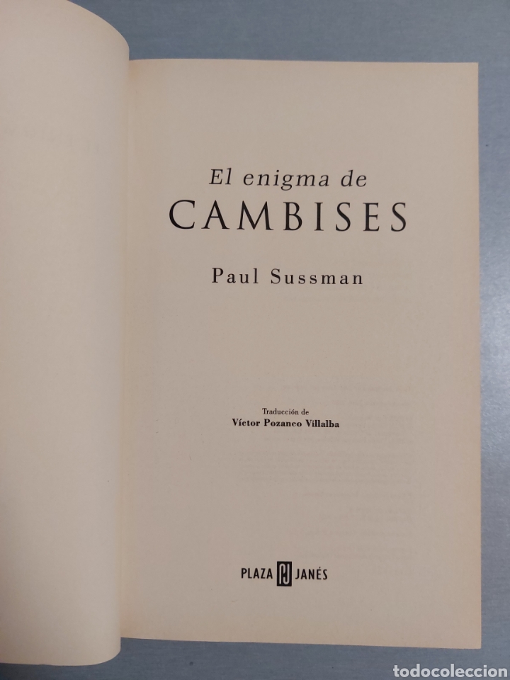 Libros: PAUL SUSSMAN. EL ENIGMA DE CAMBISES - Foto 3
