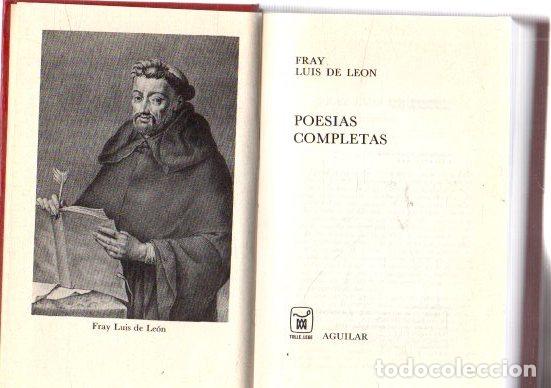 Libros: Poes&iacute;as completas - Le&oacute;n, Luis de - Foto 1