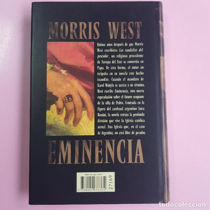 Libros: LIBRO-EMINENCIA-MORRIS WEST-SOBRECUBIERTA-EXCELENTE. - Foto 3