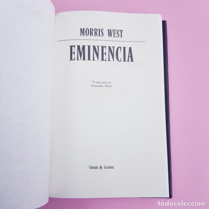 Libros: LIBRO-EMINENCIA-MORRIS WEST-SOBRECUBIERTA-EXCELENTE. - Foto 8