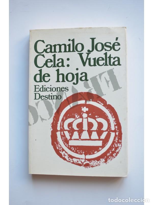 Libros: Vuelta de hoja - CELA, Camilo Jos&eacute; - Foto 1