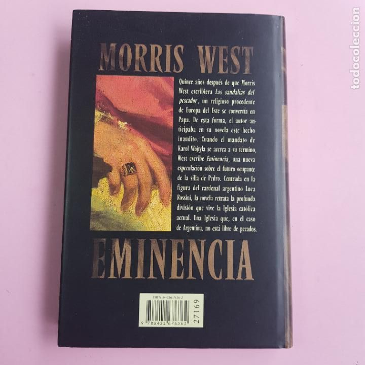 Libros: LIBRO-EMINENCIA-MORRIS WEST-SOBRECUBIERTA-EXCELENTE. - Foto 13
