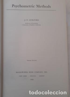 Libros: Psychometric Methods - J.P. Guilford - Foto 1