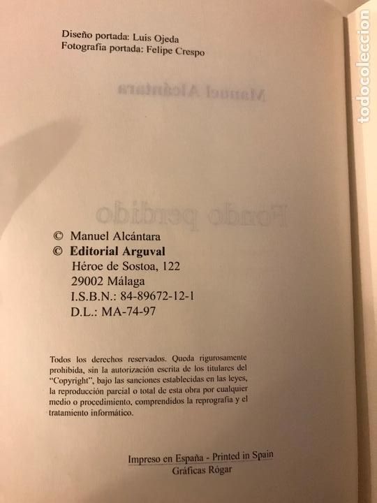 Libros: Fondo perdido. Manuel Alc&aacute;ntara. - Foto 3