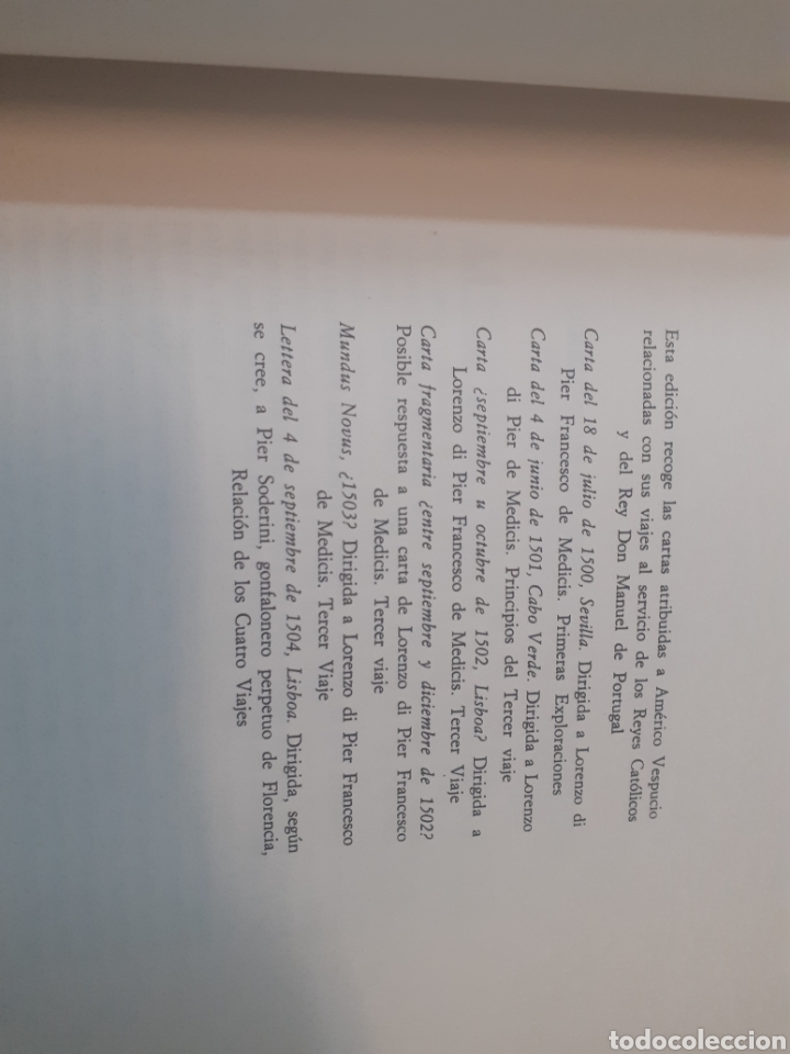Libros: CARTAS - VESPUCIO,Am&eacute;rico - Foto 4